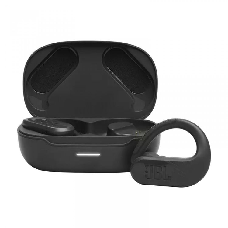JBL Endurance Peak 3 TWS In-Ear Headphones, 5.5 Hours Talking Time, 50 Hours Play Time, Ambient Aware & Talk Thru, JBL Pure Bass Sound, Hands Free Calls, Touch Control, Water Proof - Black