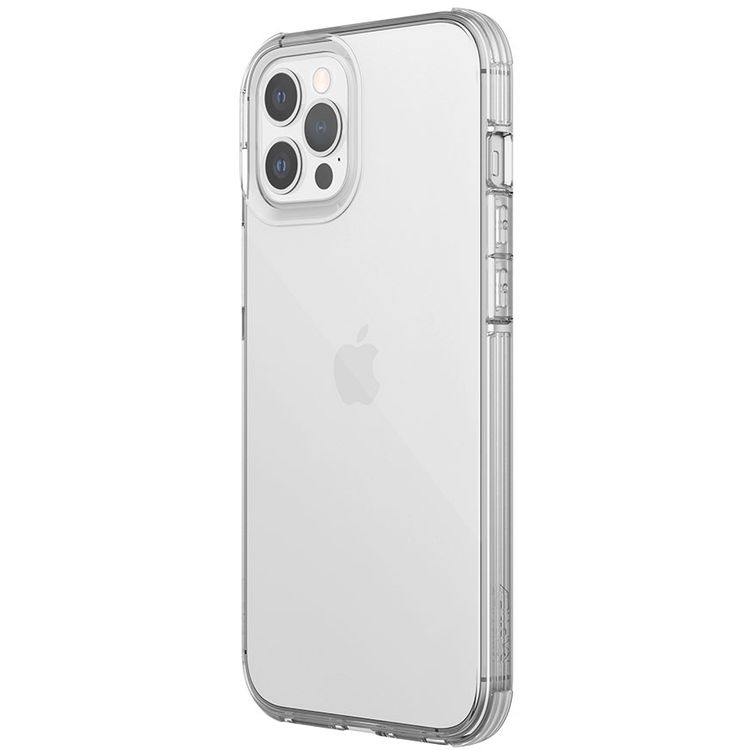 X-Doria Raptic Clear Case with Sleek Design Compatible for iPhone 12/12 Pro (6.1") Anti-Scratch, Easy Access to All Ports, 6ft Drop Tested, Shock Absorbing Rubber Protection