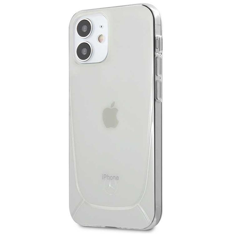 CG MOBILE Mercedes-Benz Transparent Phone Case Embossed 1 Compatible for iPhone 12 Mini (5.4) Officially Licensed - Clear