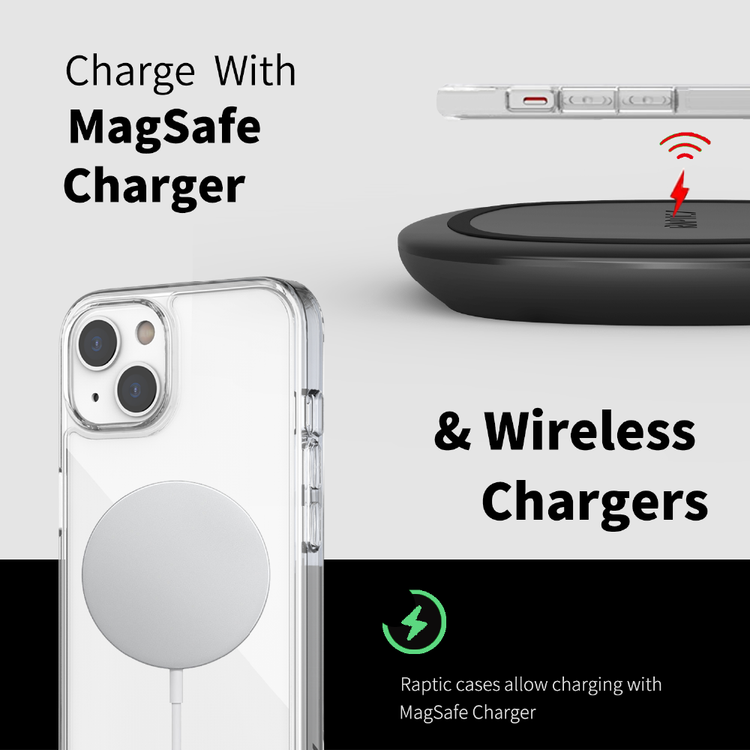 X-Doria Raptic Clearvue Case Compatible for iPhone 13 Pro Max (6.7") Anti-Scratch, Easy Access to All Ports, Military Drop Tested, Shock Absorbing Protection, Snap-on Installation Back Cover Suitable with Wireless Charging