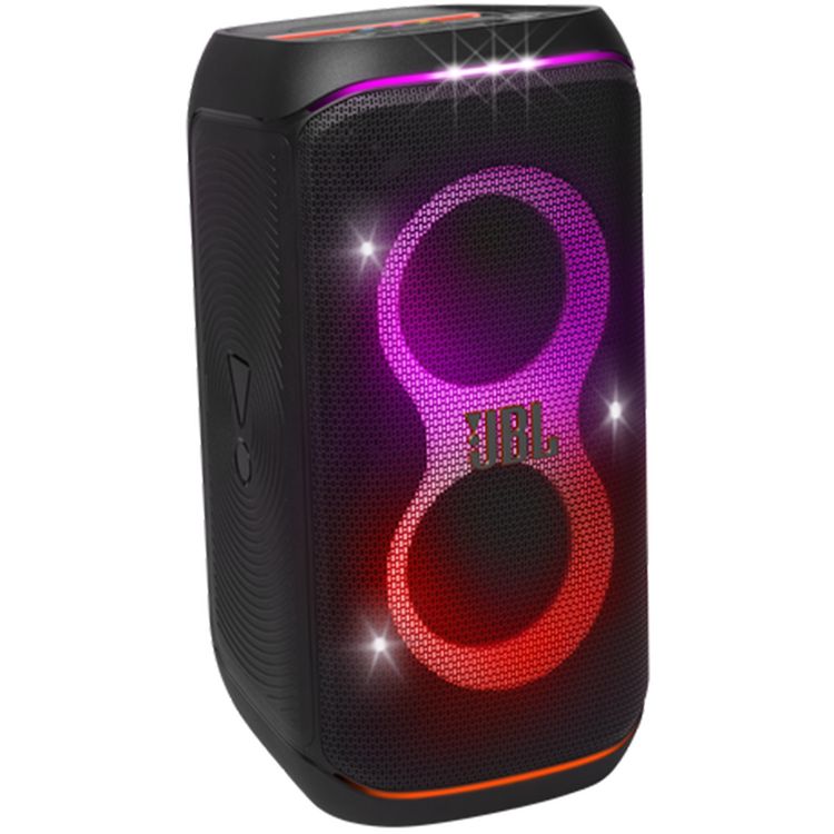 JBL PartyBox Club 120 Bluetooth Speaker, 12 Hours Play Time, Futuristic Lightshow, Foldable Handle, Splash Proof, Dual Mic & Guitar Inputs, Bluetooth Version 5.3 - Black