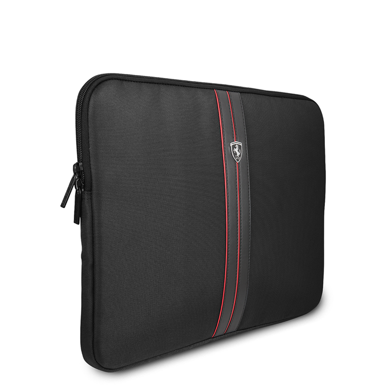 CG Mobile Ferrari Urban High Quality Nylon and PU Carbon Backpack Compatible for 11" Laptop Mouse, Earphones, Cell Phones, Tablets - Black