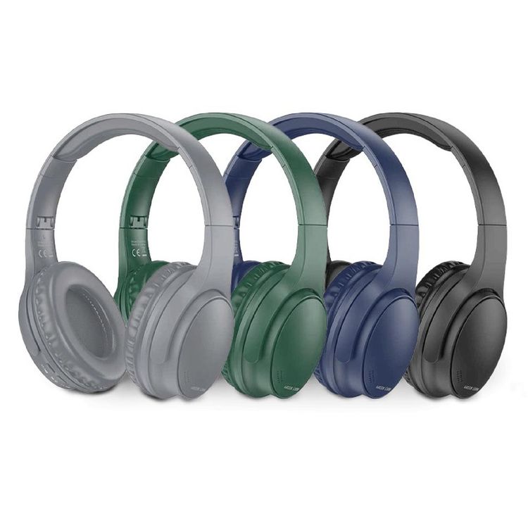 Green Lion Comfort Plus Over-Ear Headphones, Wired and Wireless Connection, 7 Hours Playtime,  Bluetooth Version 5.3, Comfortable to Wear - Black