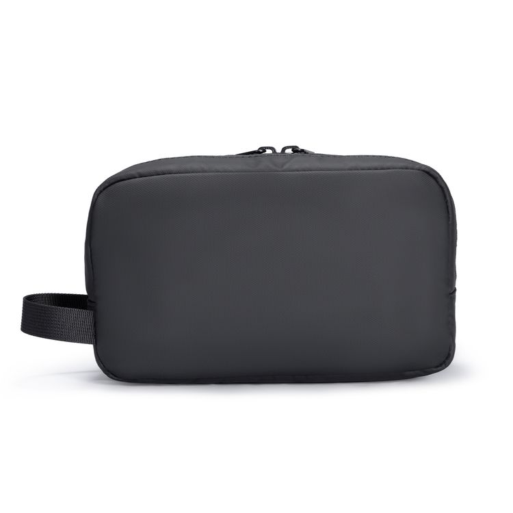 Porodo Ultralite Organizer Pouch with Dual Compartmnts, Zipper Closure, High-Quality Polyester Material, Water-Repellant Surface, Internal Mesh Pockets, Quick-Grab Handle, Compact Design - Black