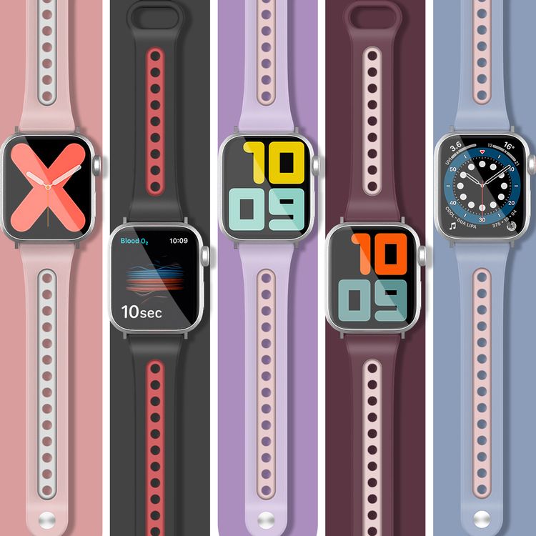AhaStyle Premium Silicone Apple Watch Band Duotone Design 42 / 44mm