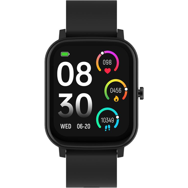 Porodo Endura Fit Smart Watch with 1.80" HD Display, +130 Sport Modes, Weather Forecast, Sleep Analysis, 2.5 Hours Charging Time, Up to 5 Days Working Time, Android 8.0 Above & iOS 12 Above Compatibility - Black