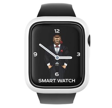 Green Slim Guard Pro Case with Glass for Apple Watch 40mm - White