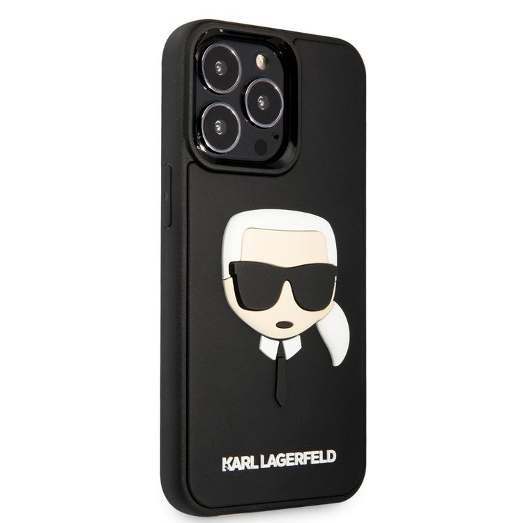 Karl Lagerfeld 3D Rubber Case Karl Head For iPhone 13 Pro Max (6.7 ) - Black