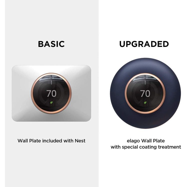 Elago Wall Plate Cover Suitable for Google Nest Thermostat Wall Plate Compatible with Nest Learning Thermostat 1st/2nd/3rd - Blue