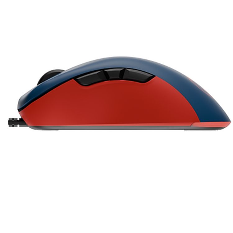PSG E-Sports MR44 Gaming Mouse with PixArt Sensor, Up to 16000 DPI, 125/500/1000Hz Polling Rate, 150mA Current, 5V DC Output, Programmable RGB Lights - Red / Blue