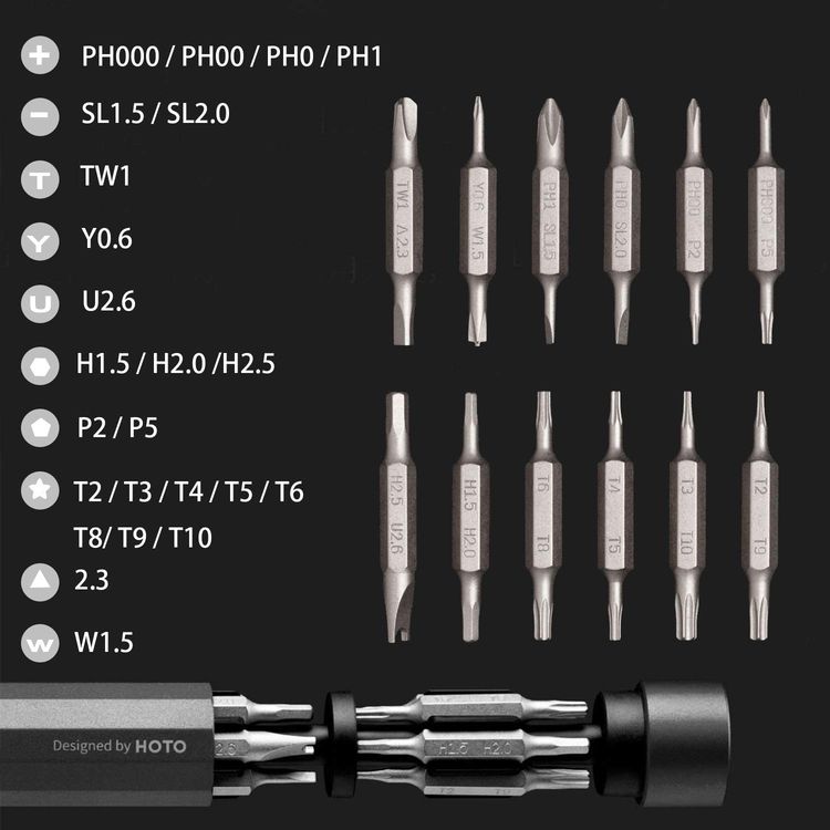 Xiaomi HOTO 24 in 1 Precision Screwdriver (ACC-40179) - Grey