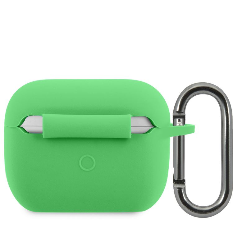 Lacoste Liquid Silicone Airpods Case with Glossy Printing Logo AirPods Pro - Green