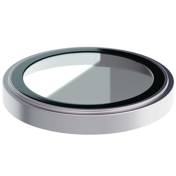 Green Lion HD Plus Camera Lens For iPhone 15 Pro/ 15 Pro Max, Anti Fingerprint & Anti Scratch, High Transparency, Water Resistant, Shatter Protection, Anti-Glare Coating - Silver