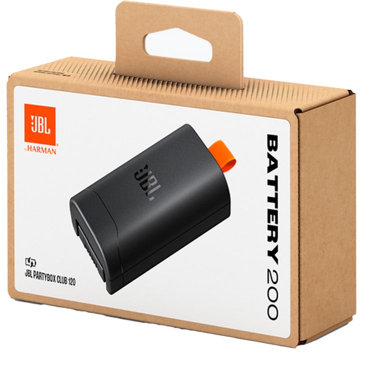 JBL Portable Battery for Partybox120, Lithium-ion Battery Type, Fast Charge, Monitor Play Time in the JBL Party Box App, 4722mAh Battery Capacity - Black