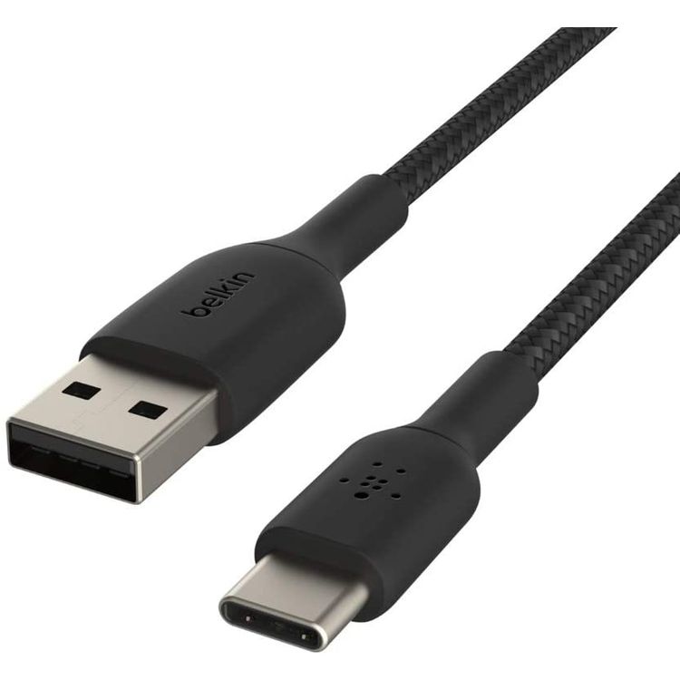 USB-A to USB-C Cable Belkin CAB002bt1MBK Braided Cable USB-A to USB-C 1M - Black