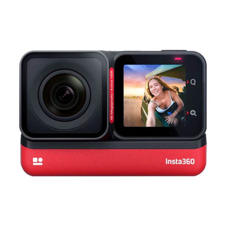 Insta360 One RS Twins Edition, One RS Core, Auto-Editing, 360 Degrees Horizontal Lock, Rugged Design - Black