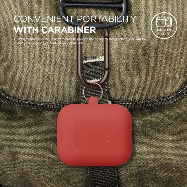 Apple AirPods 1 & 2 Elago Hang Case - Red