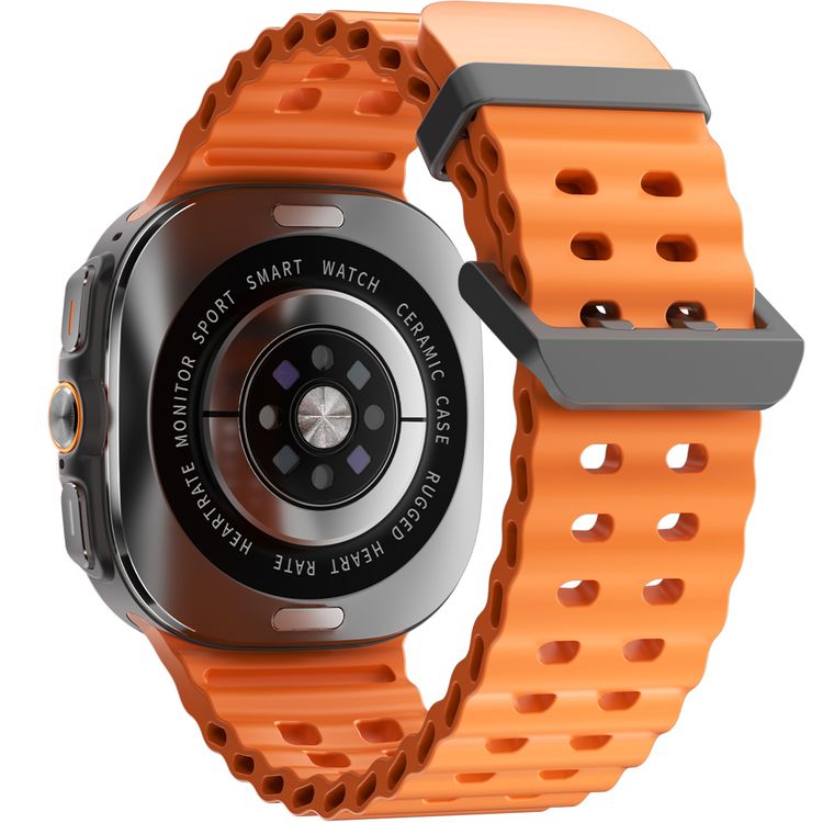 Porodo Voyager Sport Smart Watch with Extra Strap, 1.43" AMOLED Screen, Up to 7 Days Working Time, Compatible with Android 5.0 & Above, iOS 10.0 & Above, Health Tracking, Voice Assistant Support, Smart Notifications, GPS Log Tracking - Black