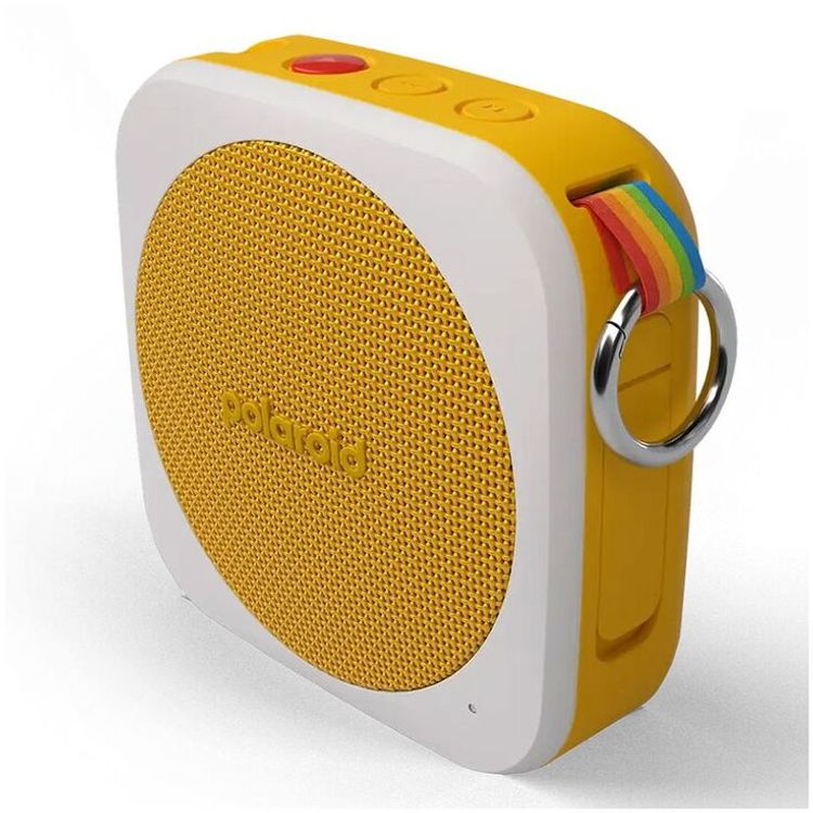 Polaroid P1 Music Player, Up to 10 hours of battery life, 3.5mm auxiliary port, IPX5 waterproof, 2 hours to full charge - Yellow