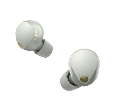 Sony WF-1000XM5 True Wireless Earbuds, Noise Cancelling, Small and Beautifully Designed, Multi Noise Sensor Technology, Head-Tracking Function, Comfortable and Secure - Silver