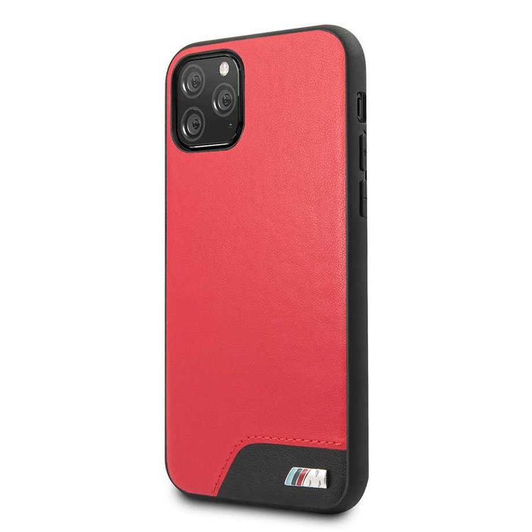 CG Mobile BMW Hard Case Smooth PU Leather Compatible For iPhone 11 Pro (5.8") Officially Licensed, Shock