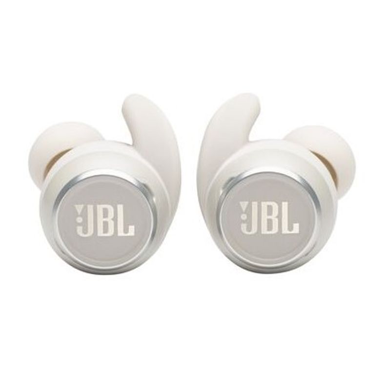 JBL Reflect Mini NC Waterproof True Wireless In-Ear Sport Headphones with Active Noise Cancelling with Smart Ambient, IPX7 Waterproof Feature - White