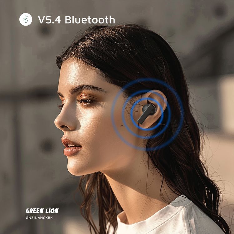 سماعات الأذن ميتال زنك X من جرين ليون بتقنية TWS مع خاصية ANC، بتصميم من سبيكة الألمنيوم، وميكروفون عالي الدقة، وتقنية تخفيض الضوضاء بمقدار 25 ديسيبل، ونطاق نقل يصل إلى 10 أمتار - باللون الأسود.