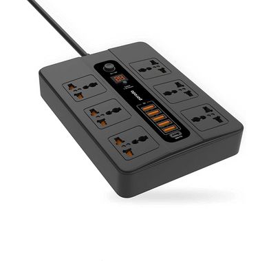 Power Socket Porodo Universal Power Socket Multiport Socket-Black