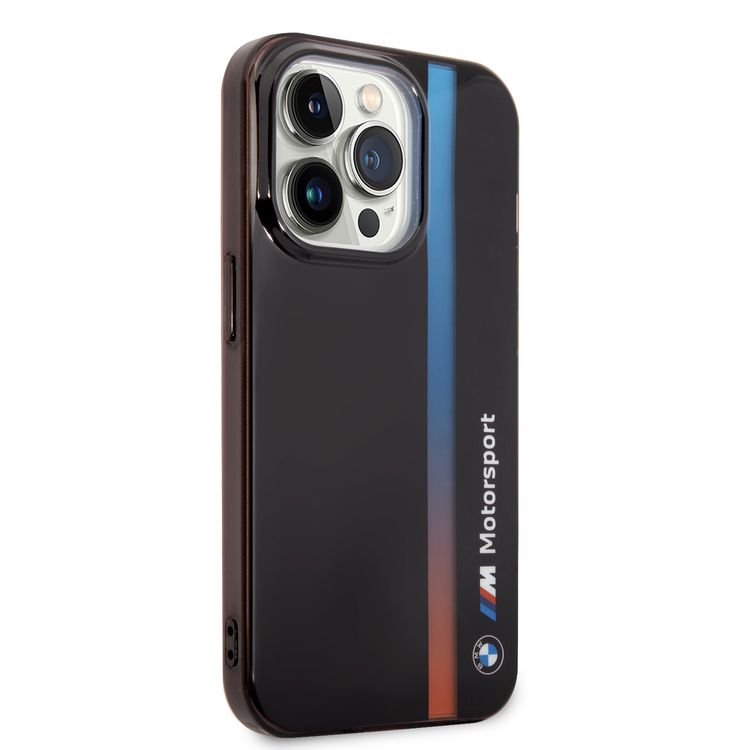 BMW Motorsport IML Case with Tricolor Stripe for iPhone 15 Pro Max