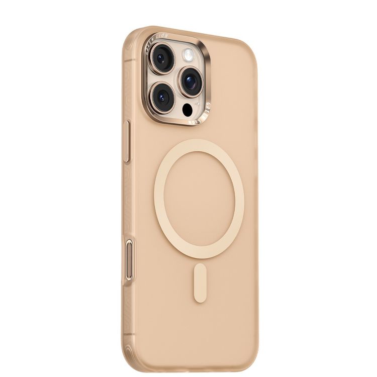 Green Lion Matte MagSafe X Case for iPhone 16 Pro, Anti Scratch & Anti Fingerprint, Metal Buttons, Comfortable Grip, Camera Protection & Drop Protection - Desert