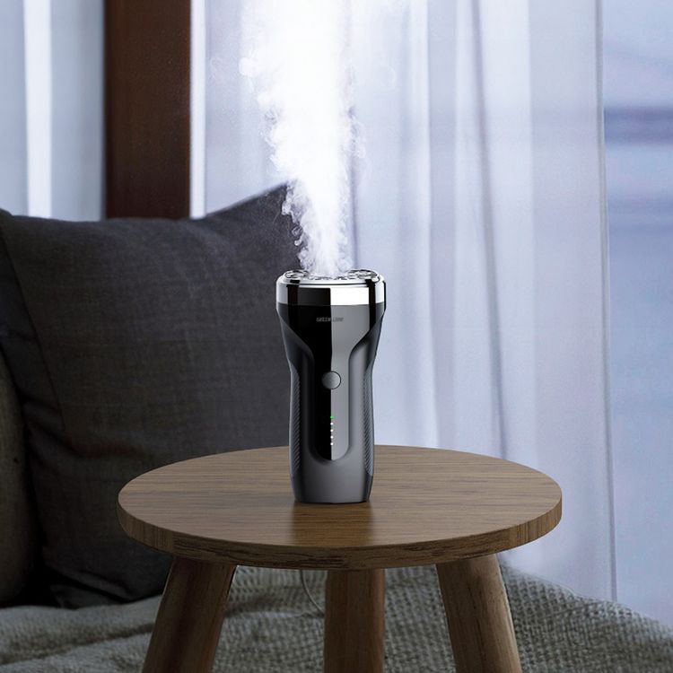 Green Lion Duo Bakhour with 8000mAh Power Bank, More than 50 Times Burning Cycle, LED Indicator, Charging Protection, 90 Seconds Auto Power-Off, 18W Power - Black