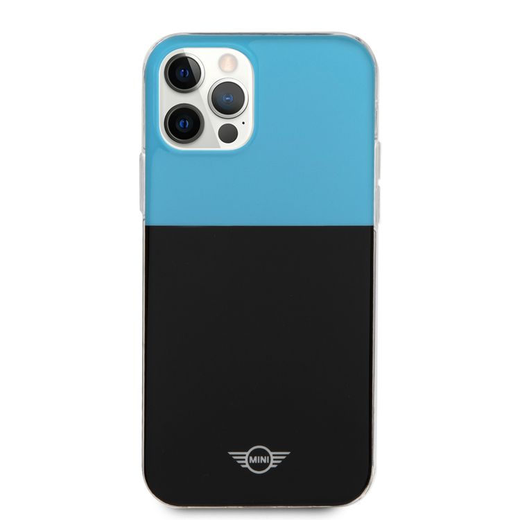 Mini Cooper PC/TPU Color Block Hard Case for iPhone 12 / 12 Pro (6.1") - Light Blue