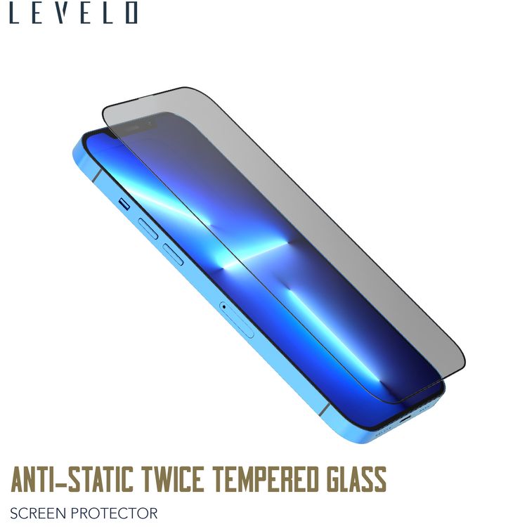 Levelo 9H Anti-Static Twice Tempered Glass Screen Protector Compatible for iPhone 12 / 12 Pro (6.1") Dust & Scratch Resistance - Non-Breakable Edges Screen Guard Protector - Clear