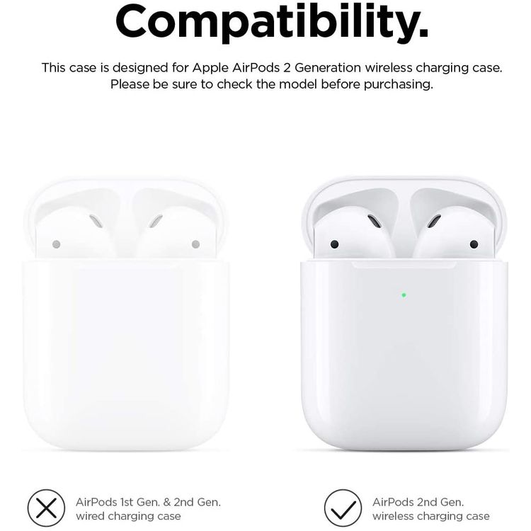 Elago Duo Hang Silicone Case with Apple AirPods Case 1 & 2 Generation, Drop Resistant, Dustproof and Absorbing Protective Cover with Hang Case Body-Pastel Blue / Top-Pink, White