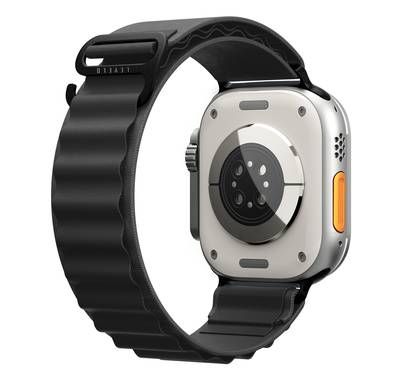 Levelo Ace Loop Nylon Watch Strap - Black