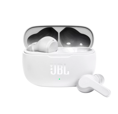 JBL Wave 200TWS True Wireless In-Ear Headphones with Touch Control Calls & Voice Assistant, Deep Bass, 20-hours Playback, Bluetooth Earbuds White