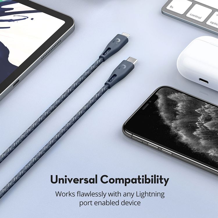 iPhone Cable to Type-C RAVPower RP-CB1004GRY Lightning Cable to Type-C - Gray