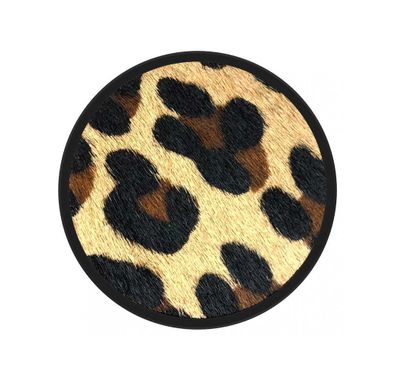 Nuckees Wild Animal Print Stand and Grip with Snug-hug Technology Compatible for Smartphones - Magnetic Mount Friendly Kickstand - 360° Viewing - 4-way Locking Stand - Leopard