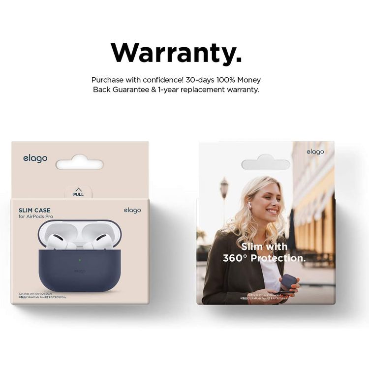 Elago Basic Slim Case for Apple Airpods Pro - Jean Indigo