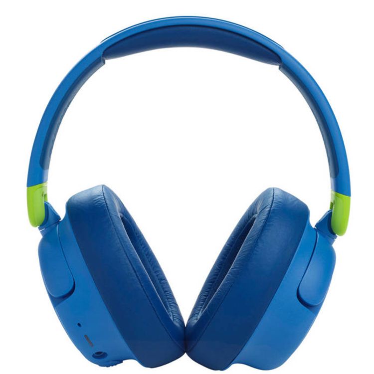 JBL JR460NC Wireless Over-Ear Headphones with Noise Canceling for Kids, Lightweight & Compact Design, Up to 30 Hours Music Play Time, 3 Microphones, Multi-Point Connection, Rechargeable Battery, Built-in Microphone - Blue