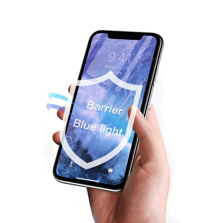 Devia Van Anti-Blue Ray Full Screen Twice-Tempered Glass for iPhone 12 / 12 Pro 6.1" - Black