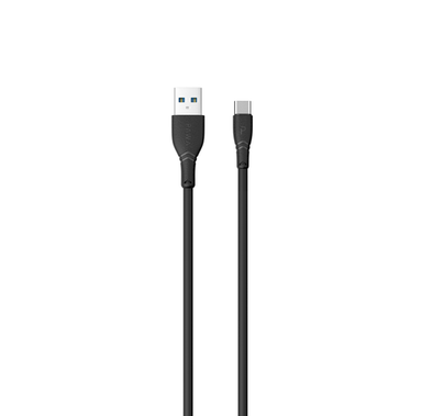 باوا كابل بيانات بي في سي  3أمبير وشحن سريع تايب-سي بطول 1.2 متر / 4 قدم - أسود