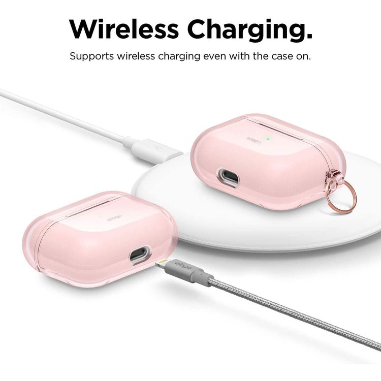 Elago Clear Hang Case for Apple Airpods Pro - Pink