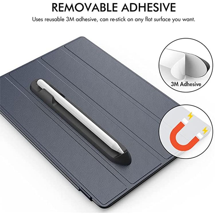 Ahastyle Silicone Holder With Magnetic, for Apple Pencil 1&2 - Black
