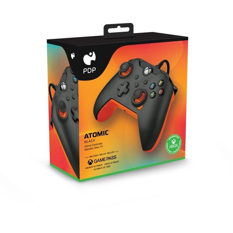 PDP Controller for  Xbox Series X/S/PC - Atomic Black - Black / Orange