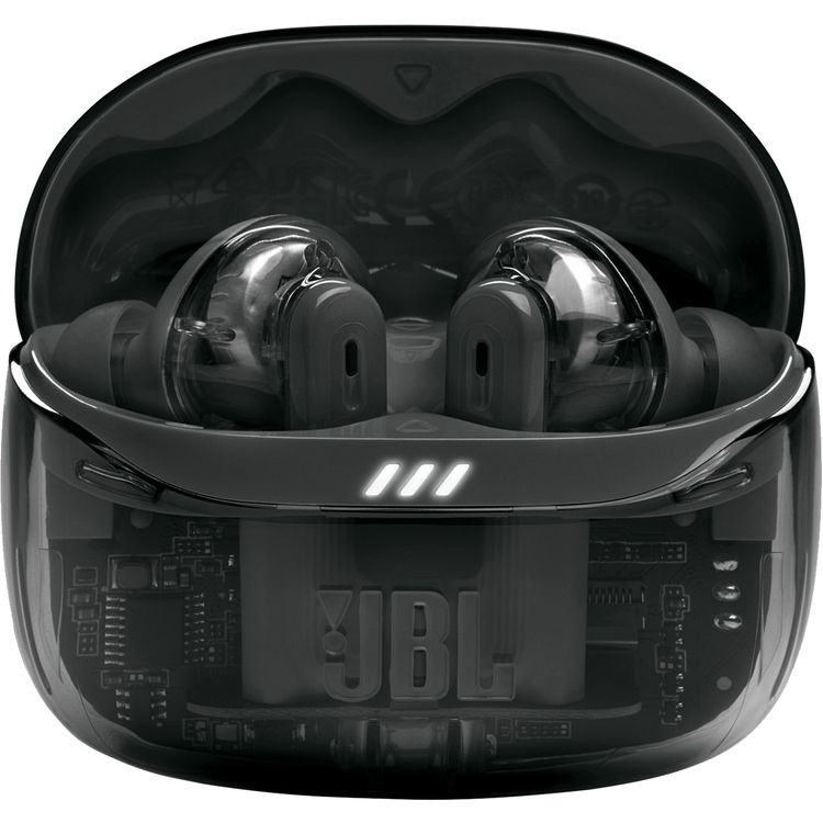 JBL Tune Beam 2 True Wireless Noise Cancelling Earbuds with Multi-Point Connection & Fast Pair Enabled by Google, JBL Headphones App, 48 Hours Battery Life - Ghost Black
