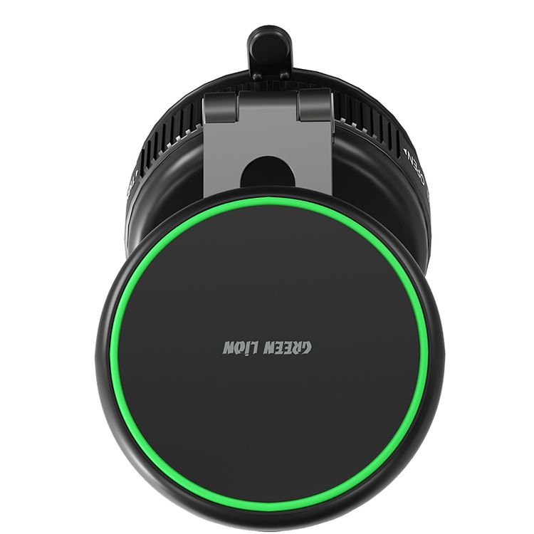 Green Lion GX-41 Suction Phone Holder with 1kg Adsorption Force, Magsafe Compatible, Swivel Lock Base, Wide Compatibility, Aluminum Alloy Arm, Foldable & Adjustable - Black 