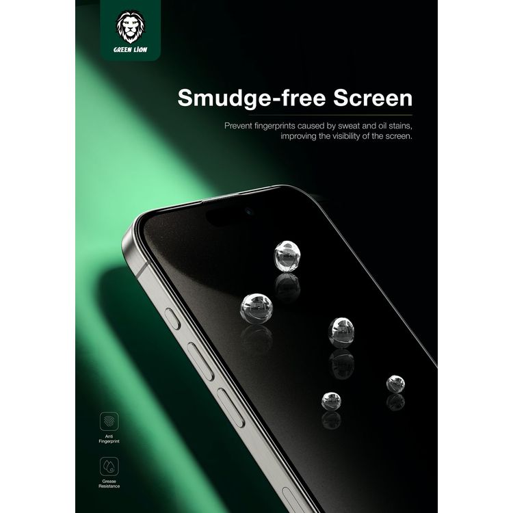 Green Lion ANTHONY 360° Privacy Screen Protector Glass for iPhone 15 Pro Max, 4-Way Anti-Peeping, Grease Resistance, Anti-Fingerprint, Anti-Peeping, Anti-Scratch, Easy Installation, Smudge-Free, Ultra-Thin Screen - Black