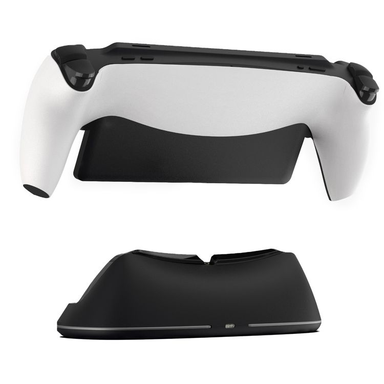 Porodo Gaming PlayStation Portal Charging Dock with Anti Slip Base, Built-in Safeguard, ABS Material, RGB Light - Black 