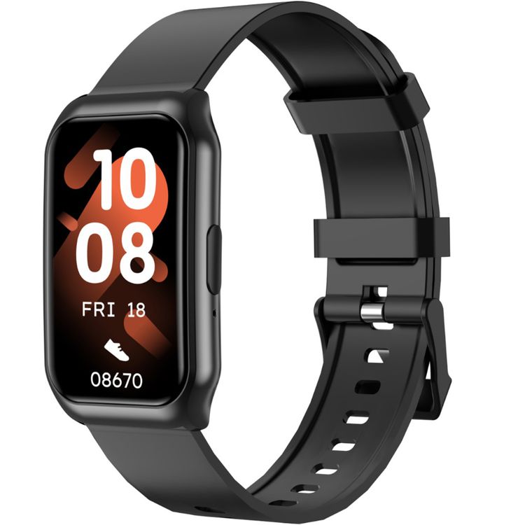 Green Lion Track Fit Smart Watch with 1.45" TFT IPS Display, Bluetooth Version 5.2, Magnetic Charging Type, 2-3 Hours Charging Time, 3-5 Days Working Time, 170 × 320 Pixels Resolution, IP65 Water Resistance Level, Exercise Records, Health Monitoring, Sport Modes, Flashlight, BT Calls - Black